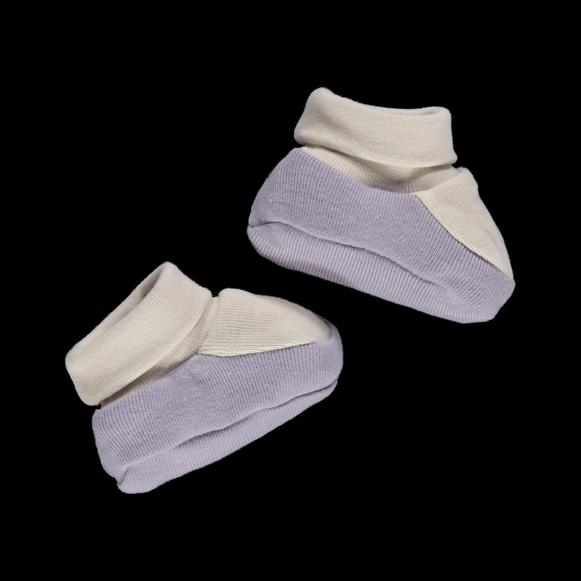 Poudre Organic Chaussons | CHAUSSONS WAKAME Rayures Lavender RayuresLavender