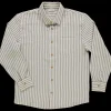Poudre Organic Chemises & Surchemises | CHEMISE ARUM Rayures Green Moss RayuresGreenMoss