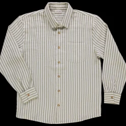 Poudre Organic Chemises & Surchemises | CHEMISE ARUM Rayures Green Moss RayuresGreenMoss