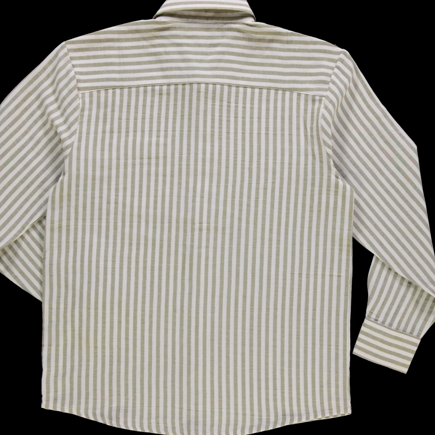 Poudre Organic Chemises & Surchemises | CHEMISE ARUM Rayures Green Moss RayuresGreenMoss