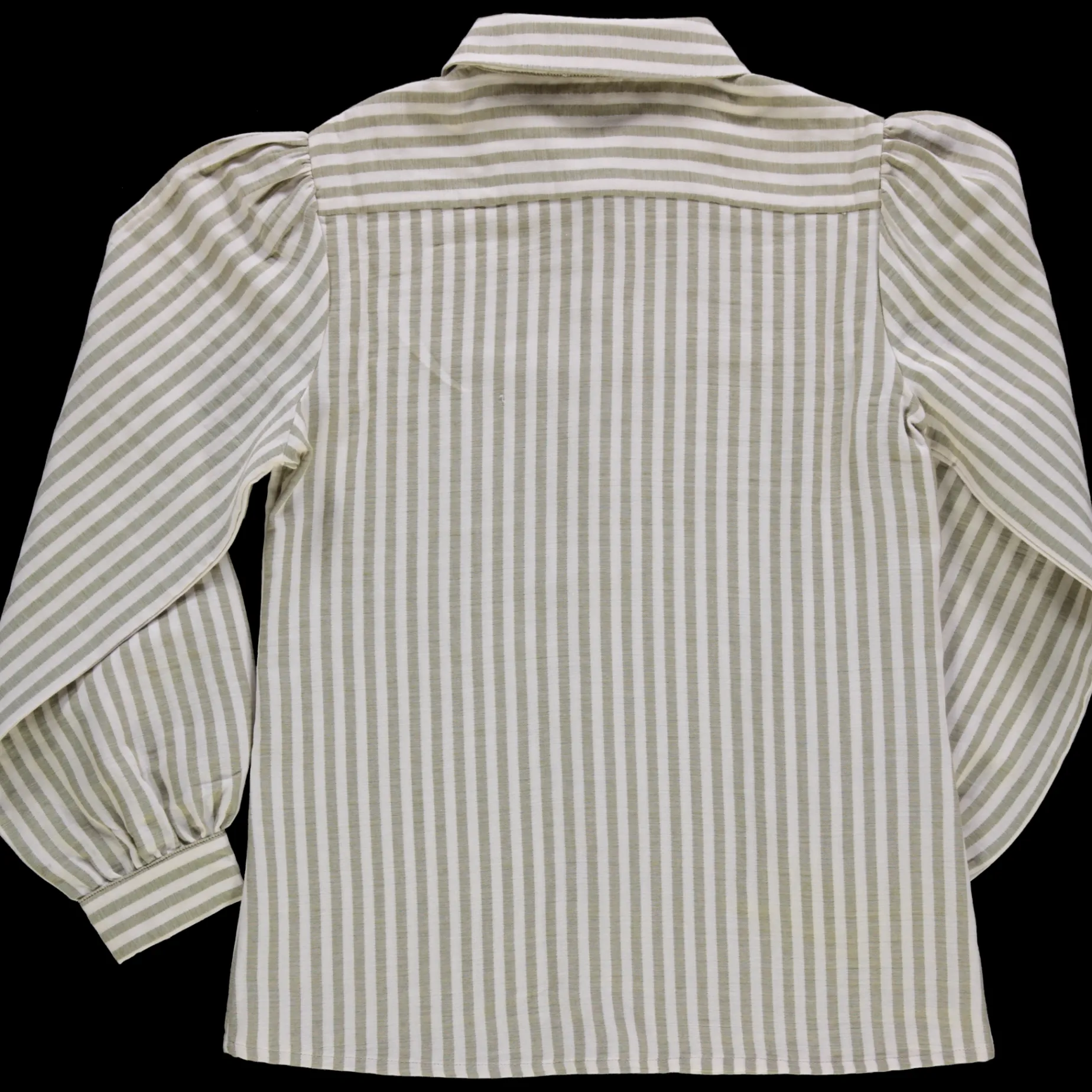 Poudre Organic Blouses & Chemises | Duos Kids/adultes | CHEMISE AULNE Rayures Green Moss RayuresGreenMoss
