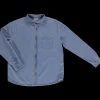 Poudre Organic Chemises & Surchemises | CHEMISE CAMISA Denim Blue Denim-Blue