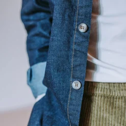 Poudre Organic Chemises & Surchemises | CHEMISE CAMISA Denim Dark Blue Denim-Dark-Blue