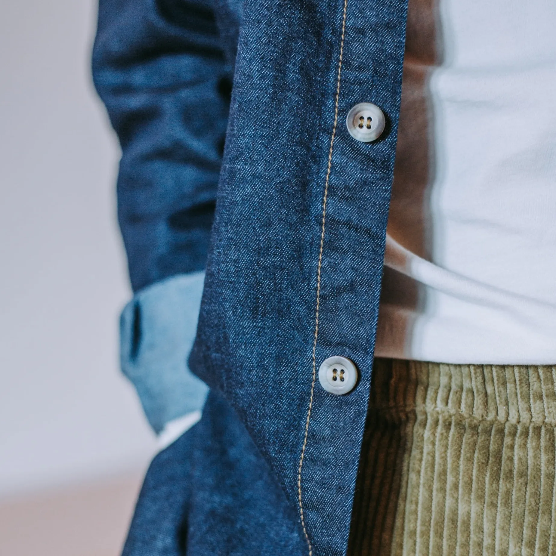 Poudre Organic Chemises & Surchemises | CHEMISE CAMISA Denim Dark Blue Denim-Dark-Blue
