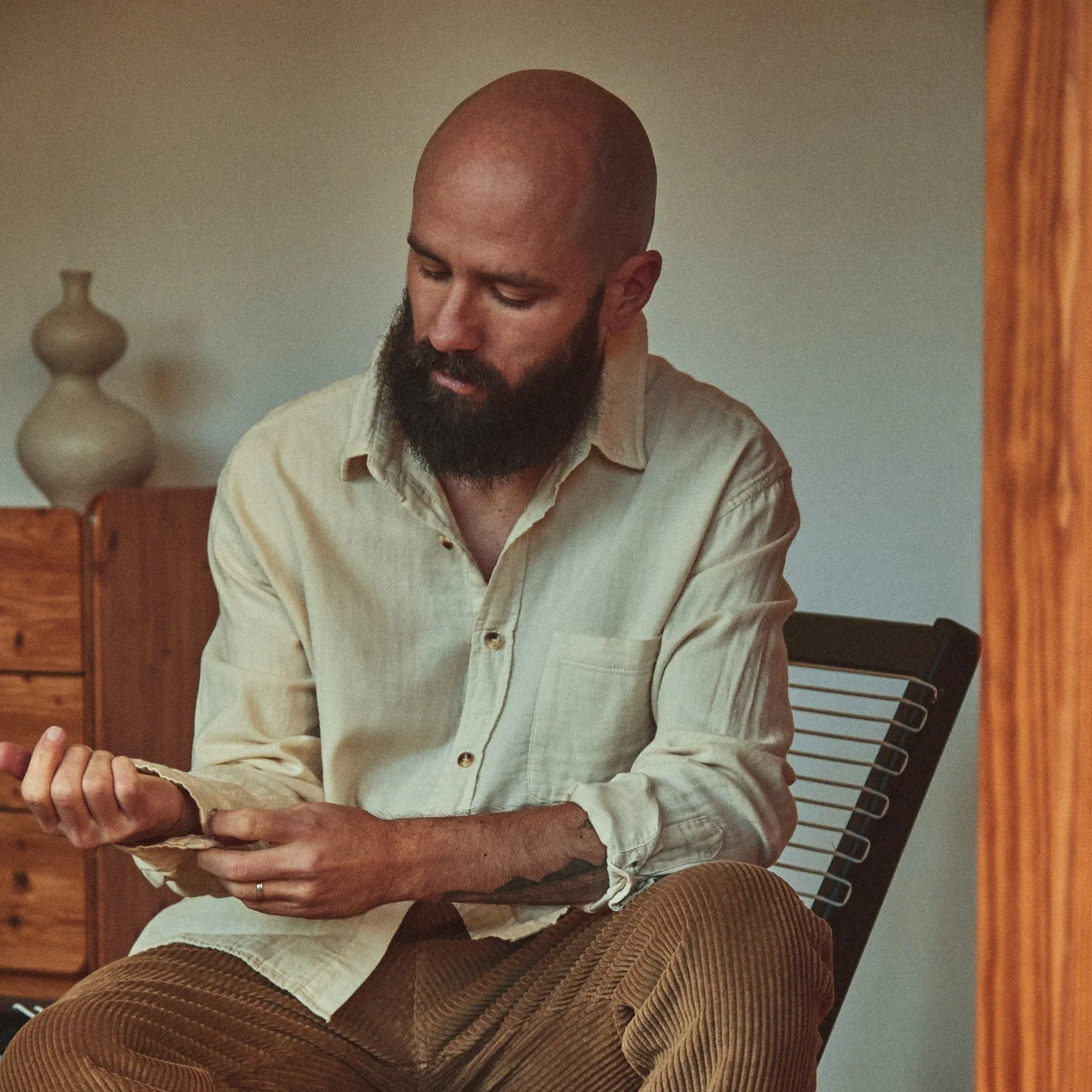 Poudre Organic Chemises & Surchemises | CHEMISE CAMISA GAZE Almond Milk AlmondMilk