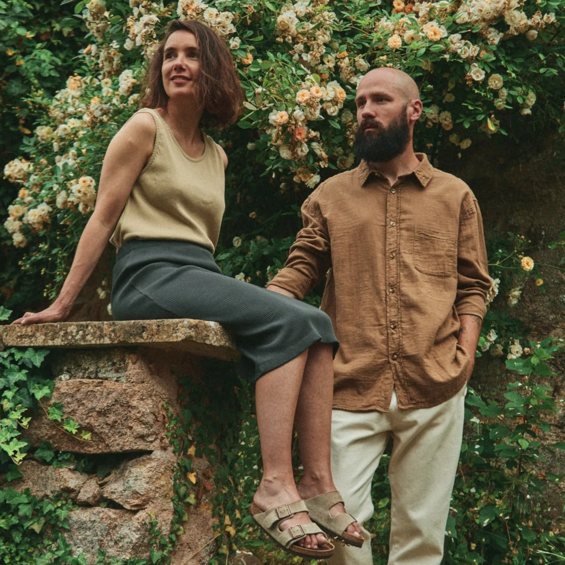 Poudre Organic Chemises & Surchemises | CHEMISE CAMISA GAZE Toffee