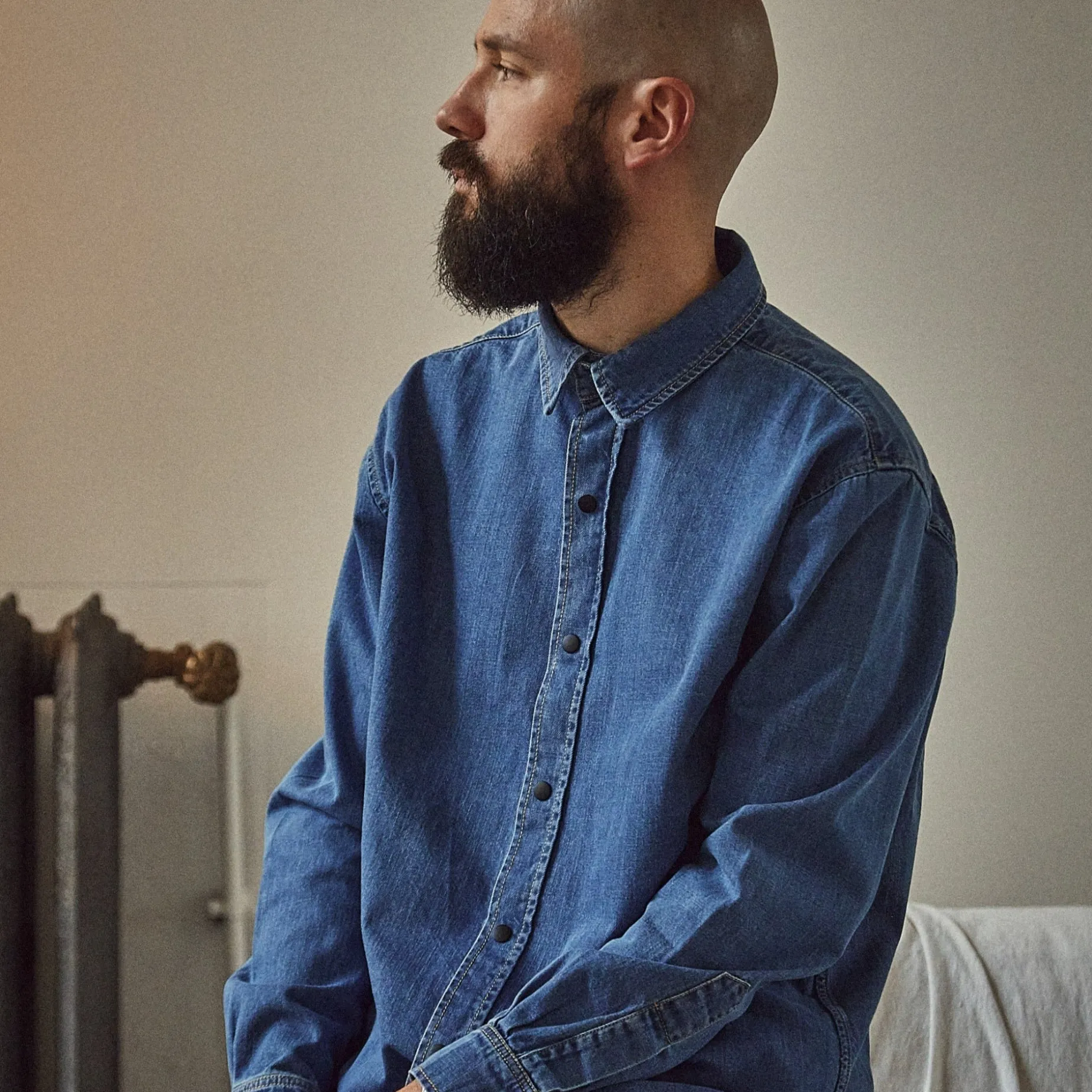 Poudre Organic Chemises & Surchemises | CHEMISE KUMQUAT Denim Blue Denim-Blue