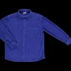 Poudre Organic Chemises & Surchemises | CHEMISE LENHADOR VELOURS CÔTELÉ Dazzling Blue Dazzling-Blue