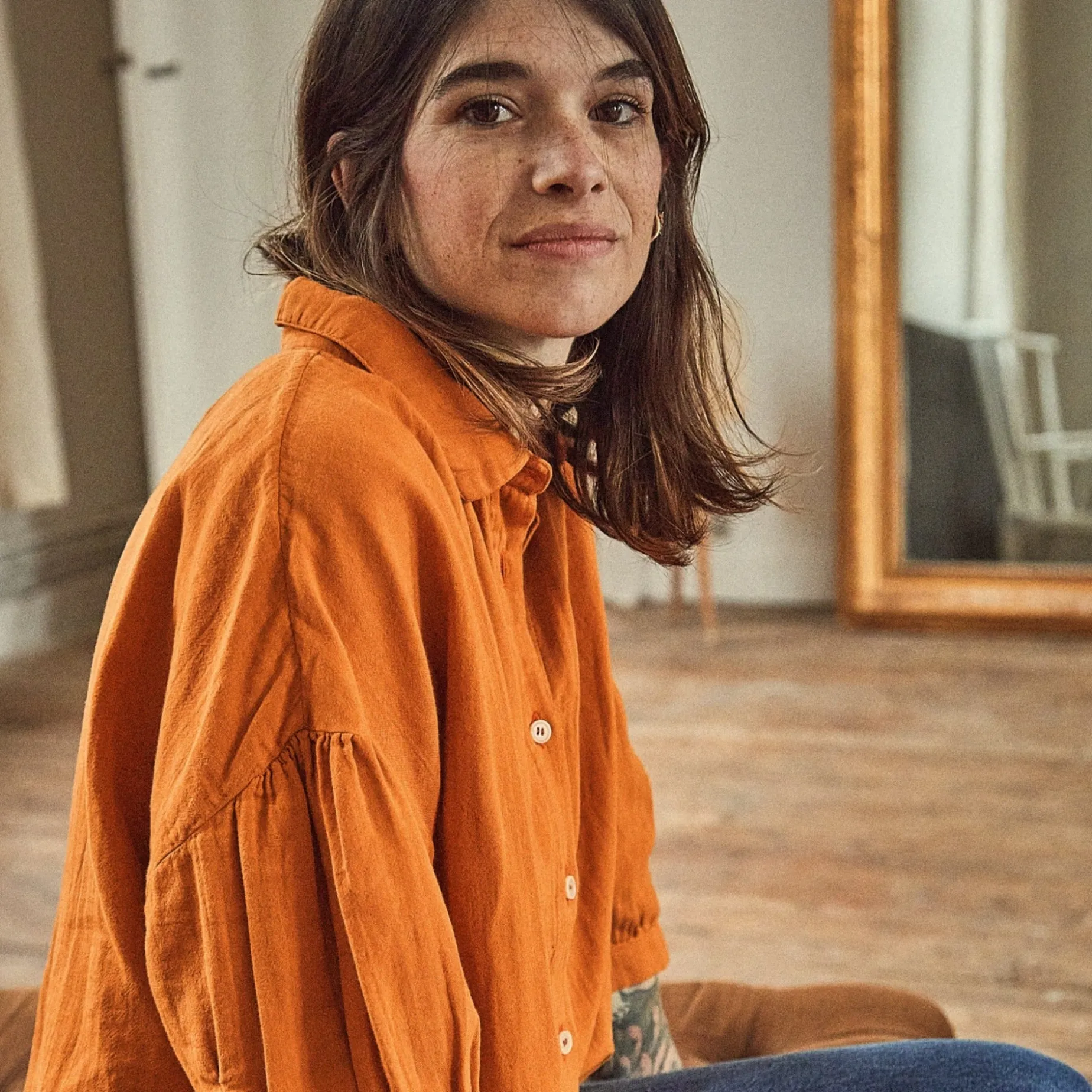 Poudre Organic Blouses & Chemises | CHEMISE NEOTINE Desert Sun DesertSun