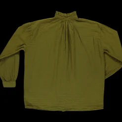 Poudre Organic Blouses & Chemises | CHEMISE ROSIER Fir Green FirGreen