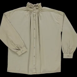 Poudre Organic Blouses & Chemises | CHEMISE ROSIER Olive Gray OliveGray