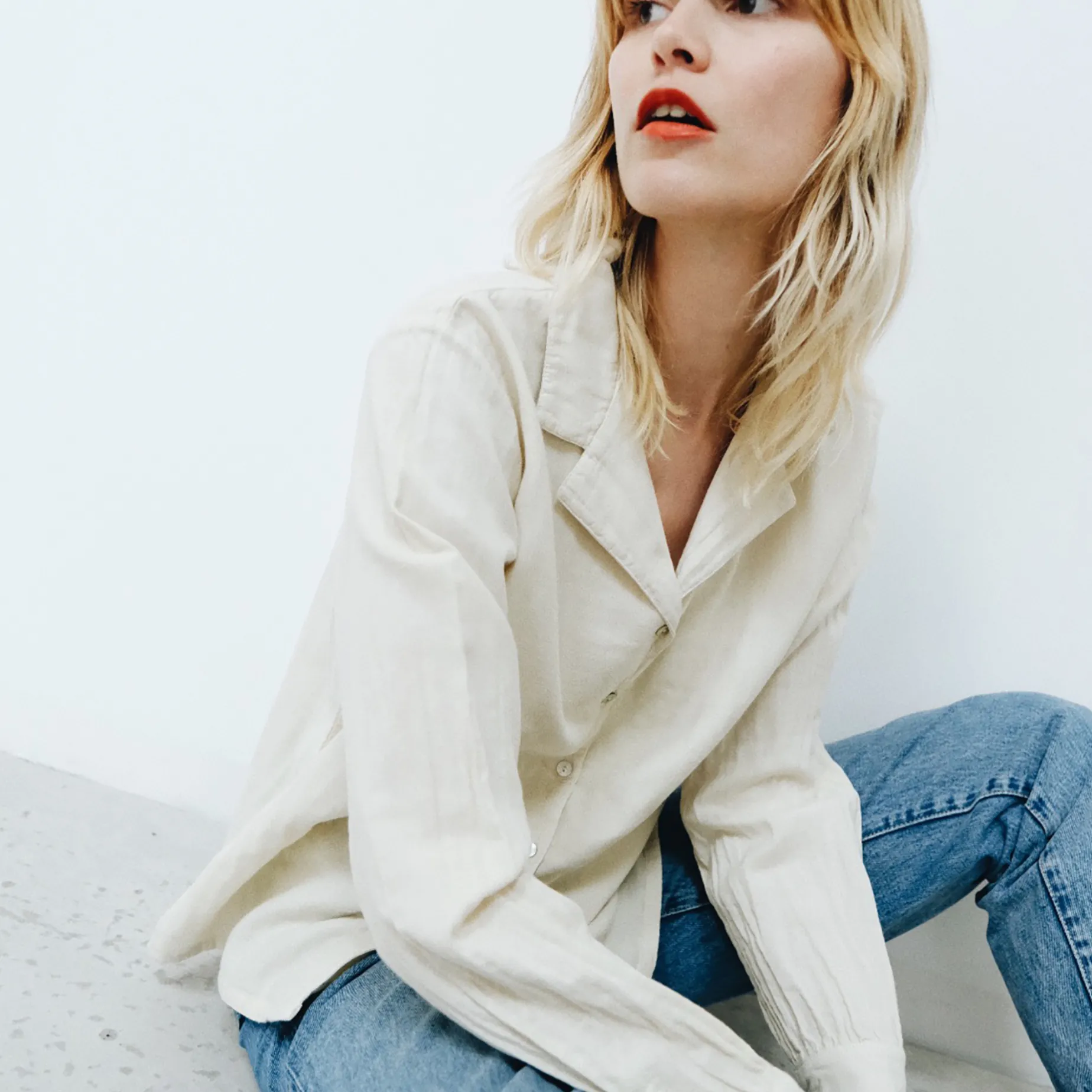 Poudre Organic Blouses & Chemises | CHEMISIER DATTE Almond Milk AlmondMilk