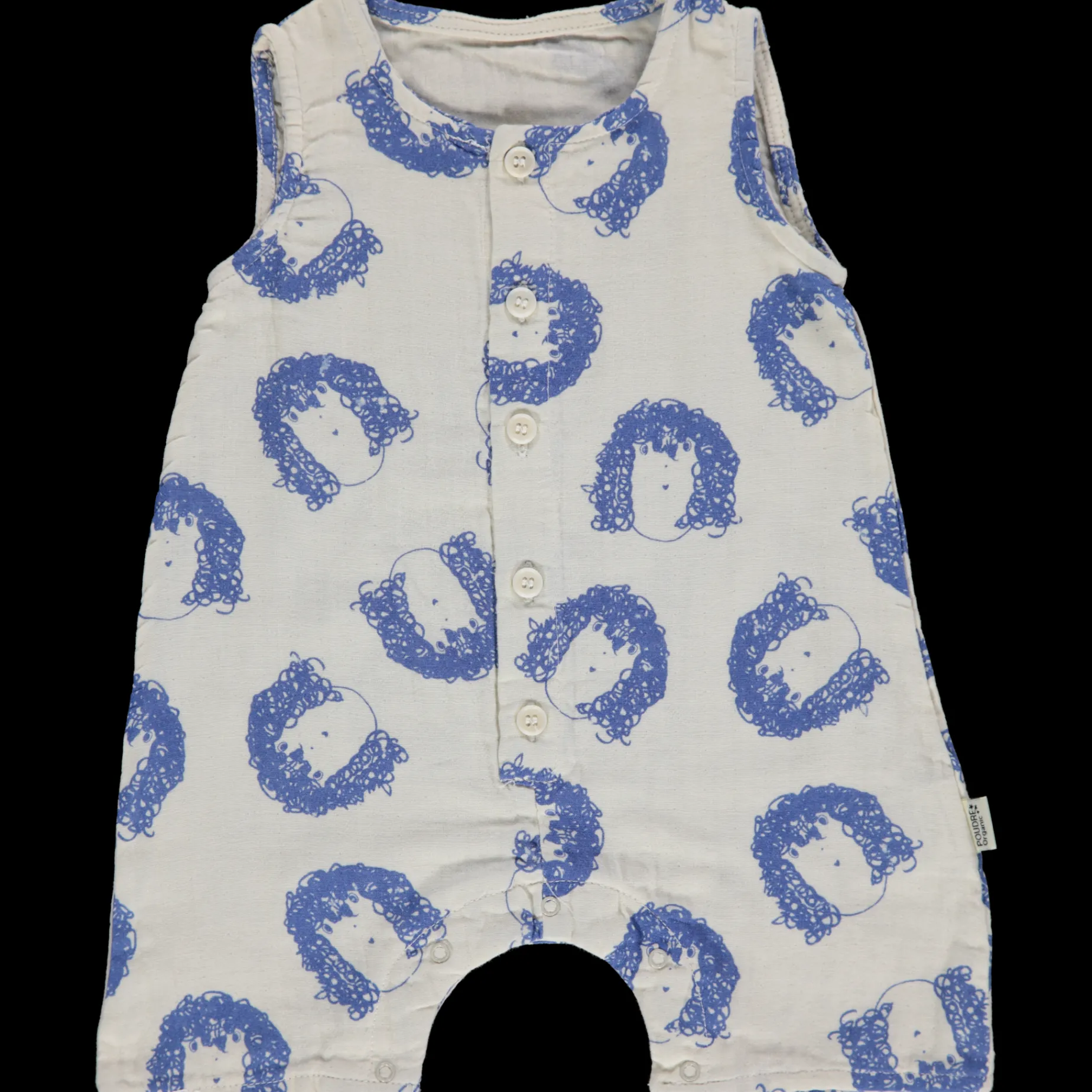 Poudre Organic Combinaisons & Salopettes | COMBICOURT POIVRE Ernesto Bleu Ernesto-Bleu