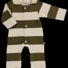 Poudre Organic Combinaisons & Salopettes | Pyjamas | COMBI-PYJ MELEZE ÉPONGE Rayures Fir Green RayuresFirGreen