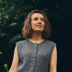 Poudre Organic Blouses & Chemises | CROP TOP VANILLE ADULTE Pirate Black PirateBlack