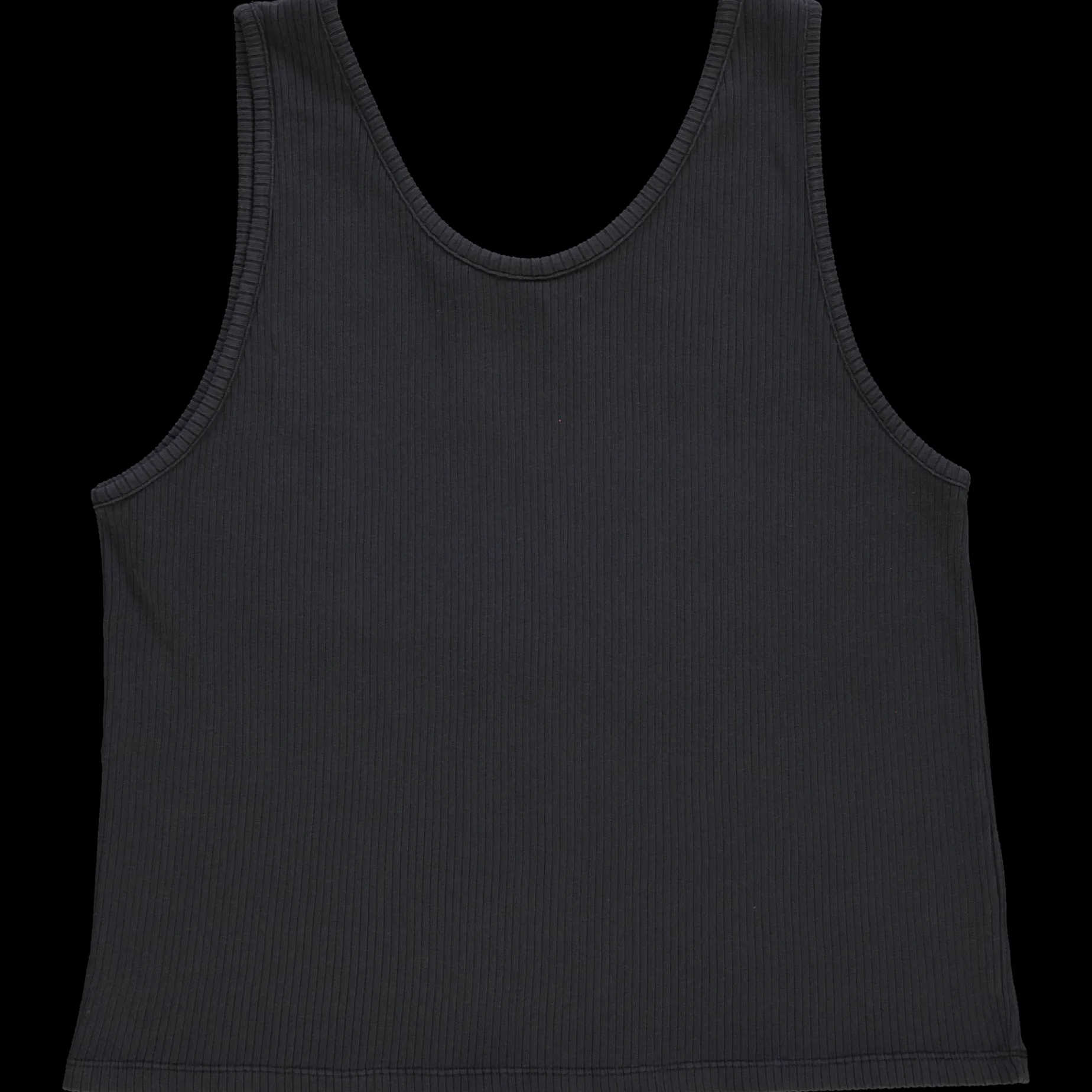 Poudre Organic T-shirts | DÉBARDEUR PIMENT CÔTELÉ ADULTE Pirate Black PirateBlack