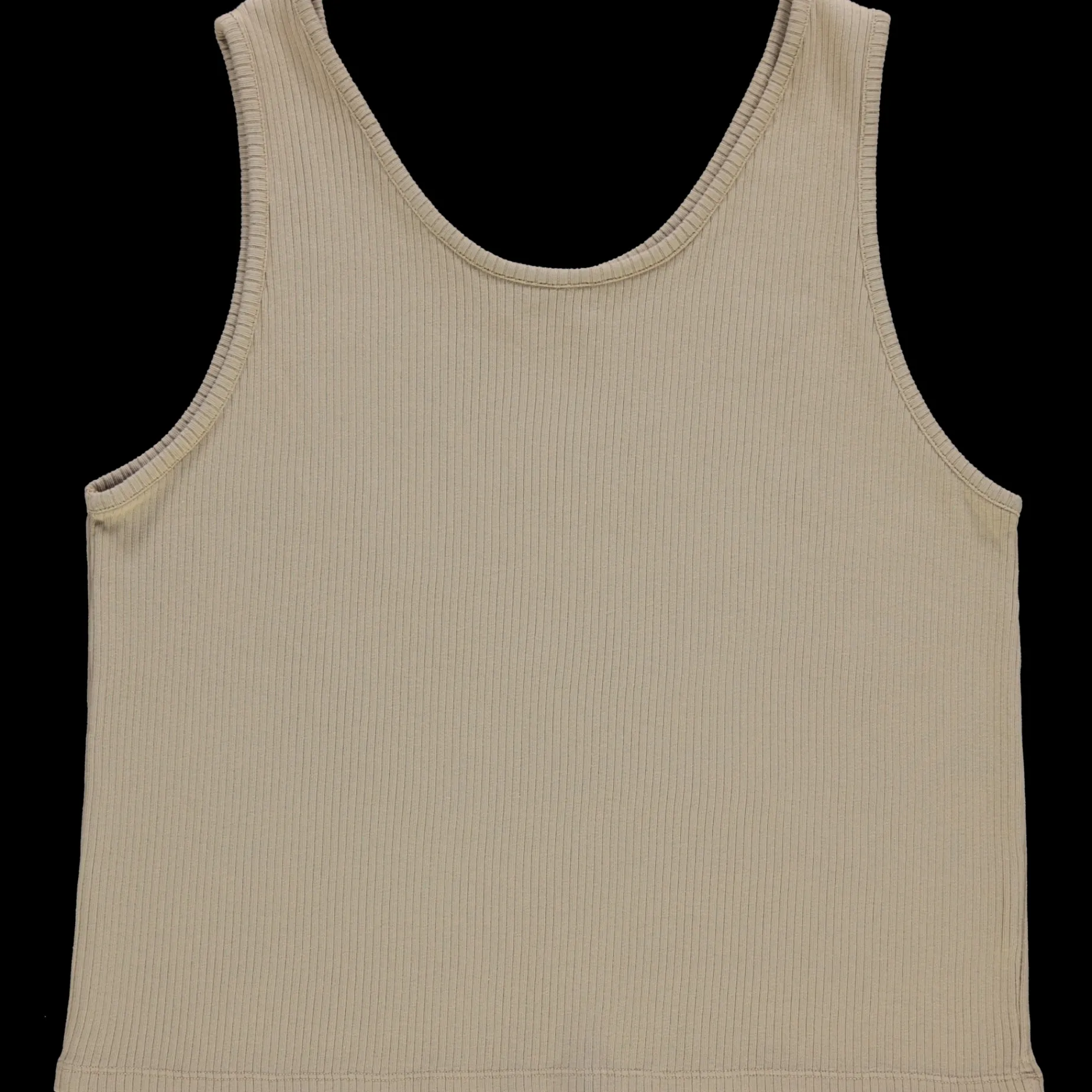 Poudre Organic T-shirts | DÉBARDEUR PIMENT CÔTELÉ ADULTE Olive Gray OliveGray