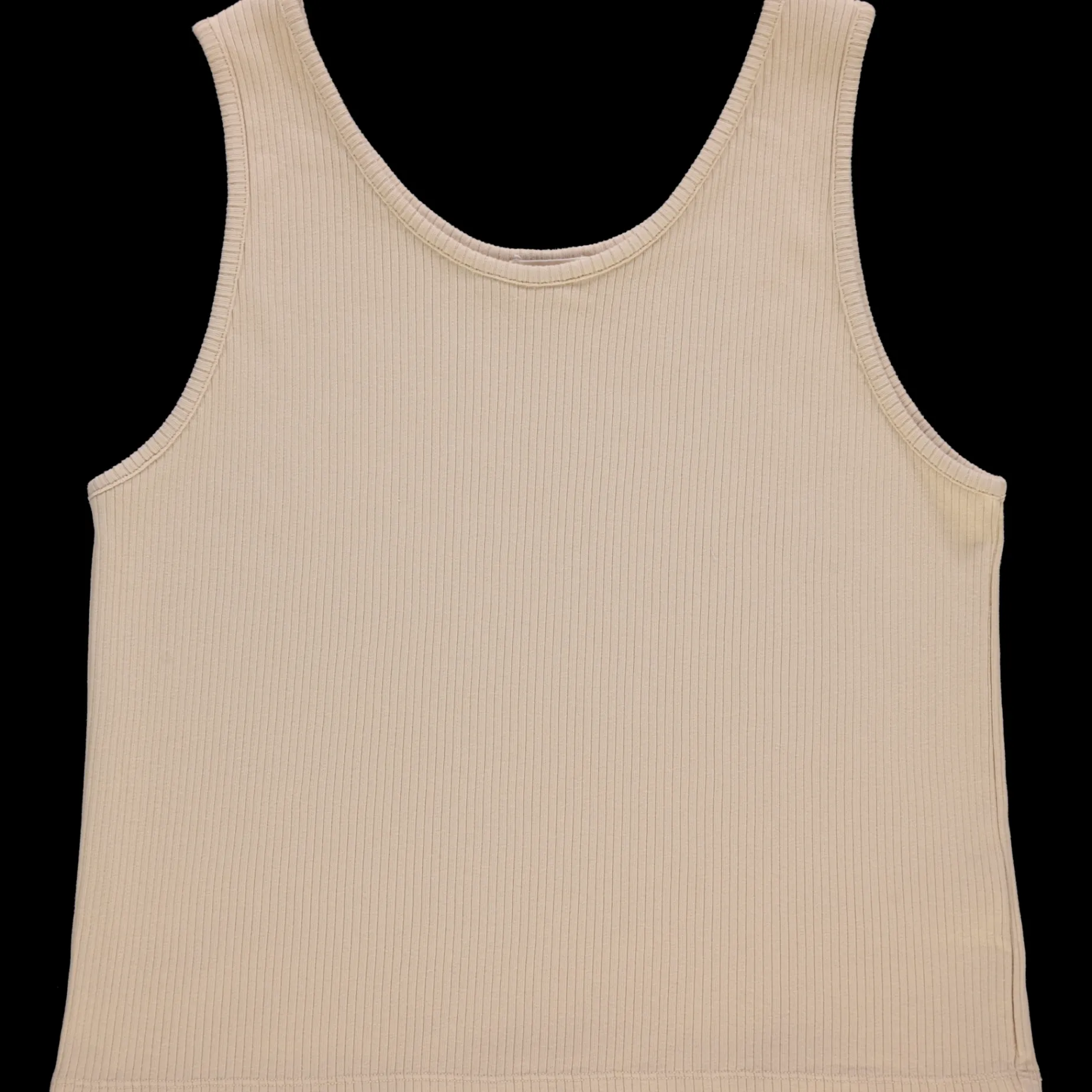 Poudre Organic T-shirts | DÉBARDEUR PIMENT CÔTELÉ ADULTE Biscotti