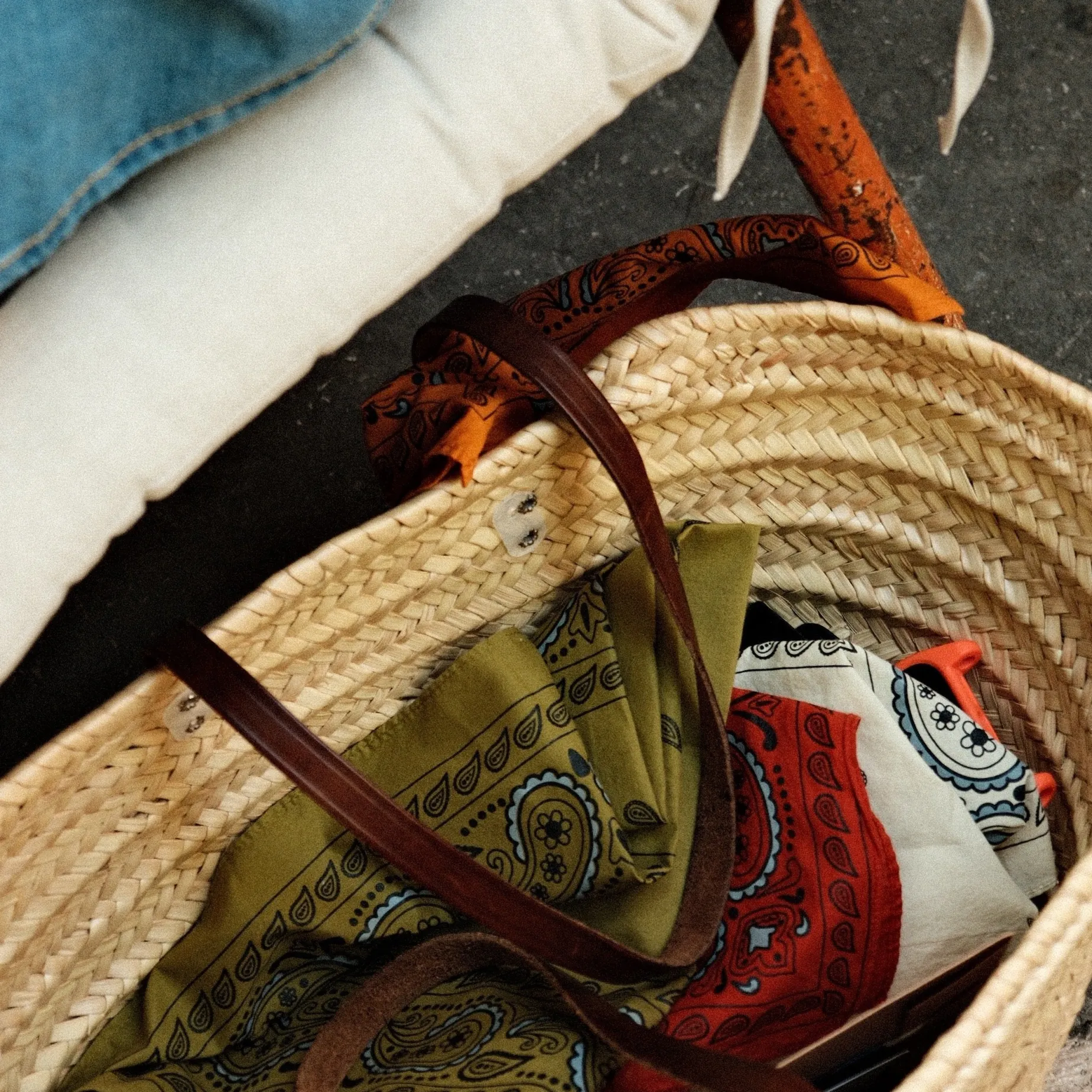 Poudre Organic Foulards | Foulards | FOULARD BANDANA Bandana Green Moss BandanaGreenMoss