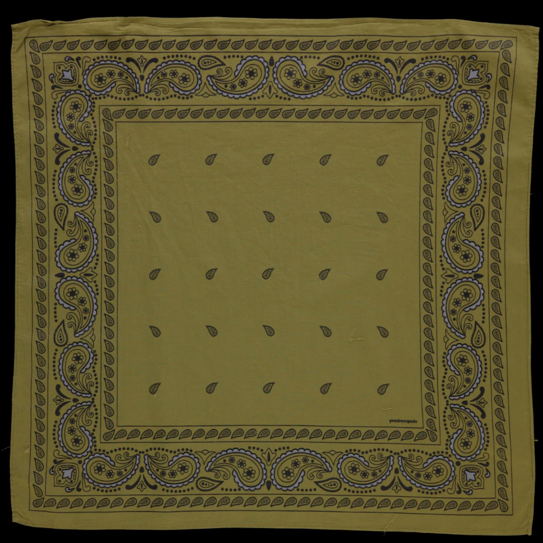 Poudre Organic Foulards | Foulards | FOULARD BANDANA Bandana Green Moss BandanaGreenMoss