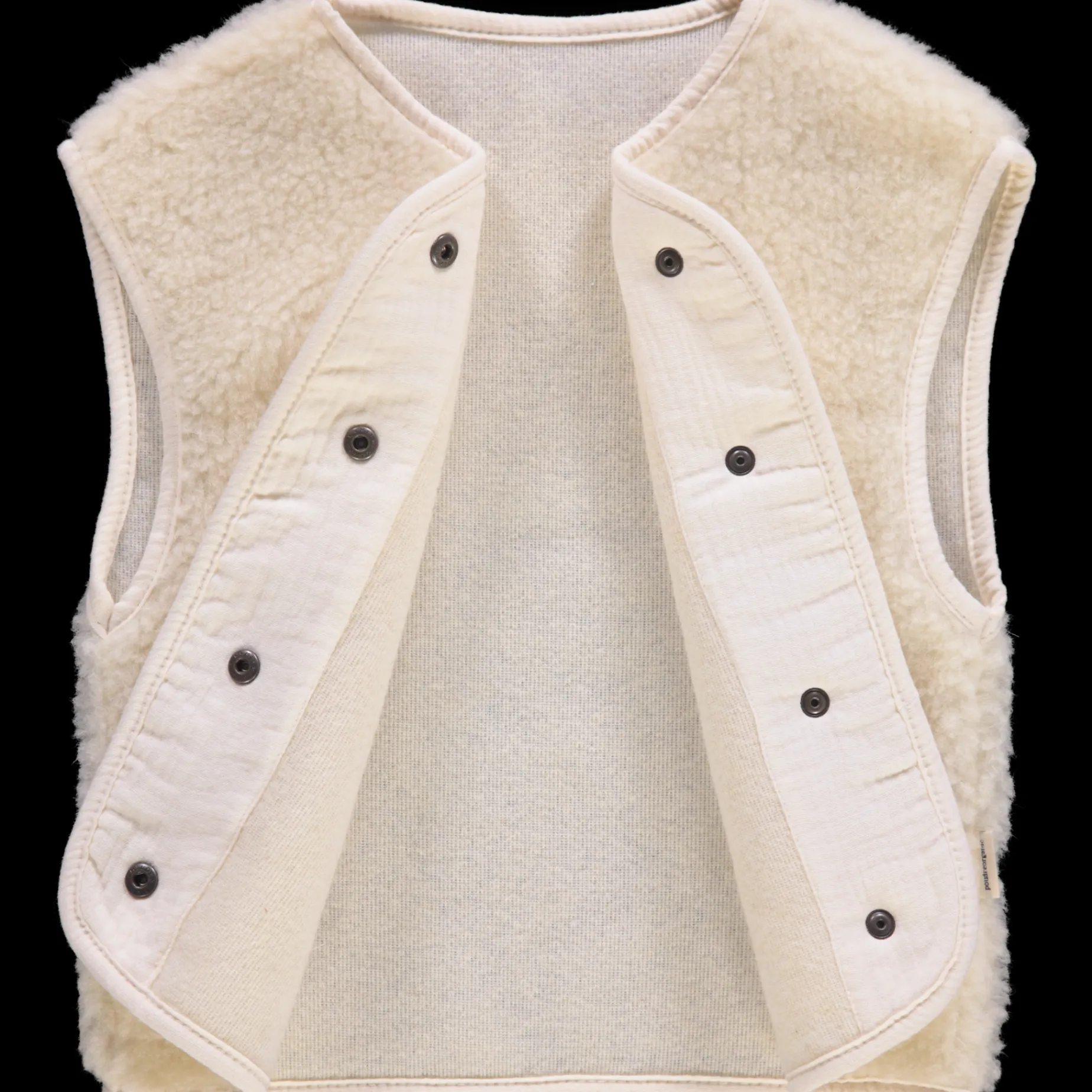 Poudre Organic Cardigans | GILET BERGER LAINE Naturel