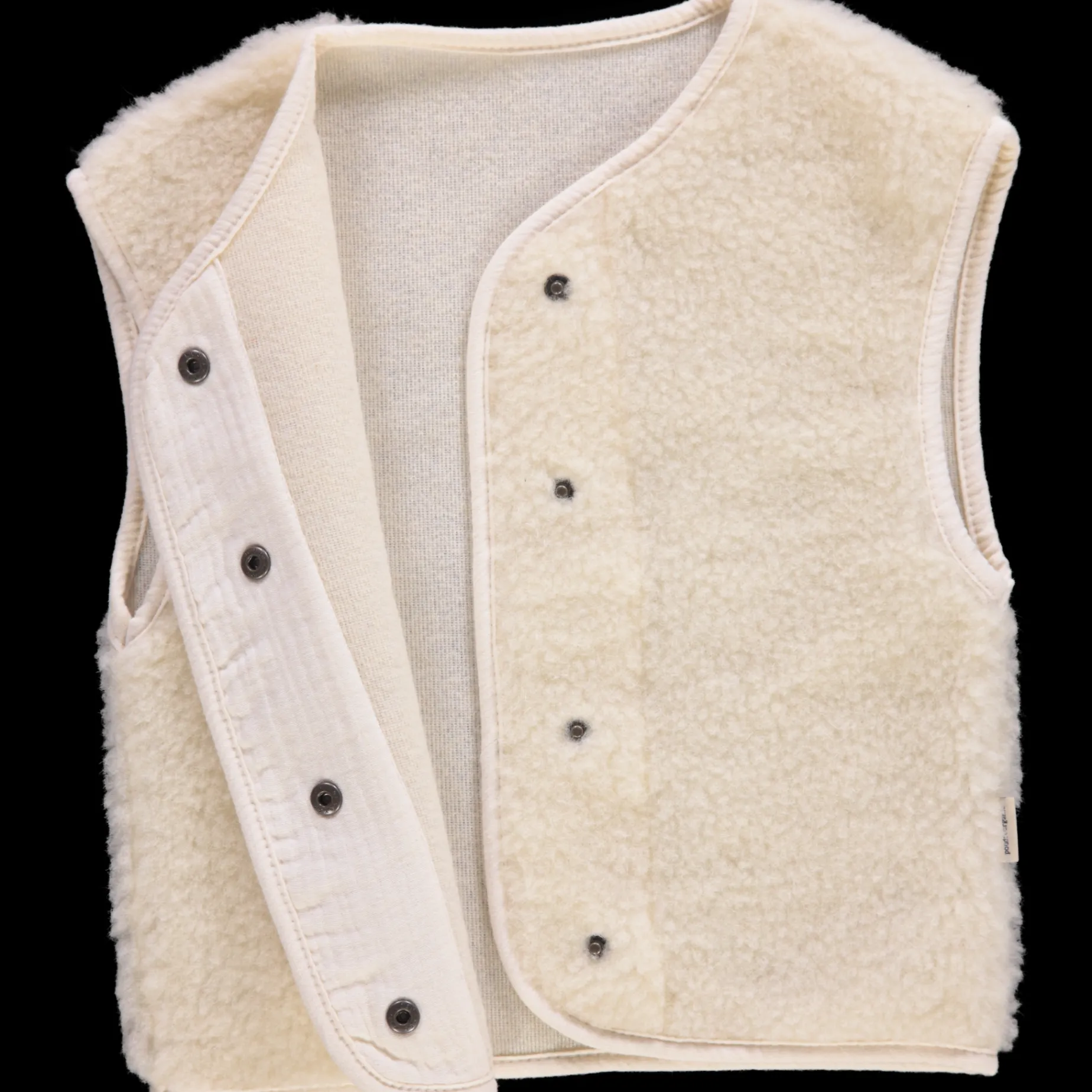 Poudre Organic Cardigans | GILET BERGER LAINE Naturel