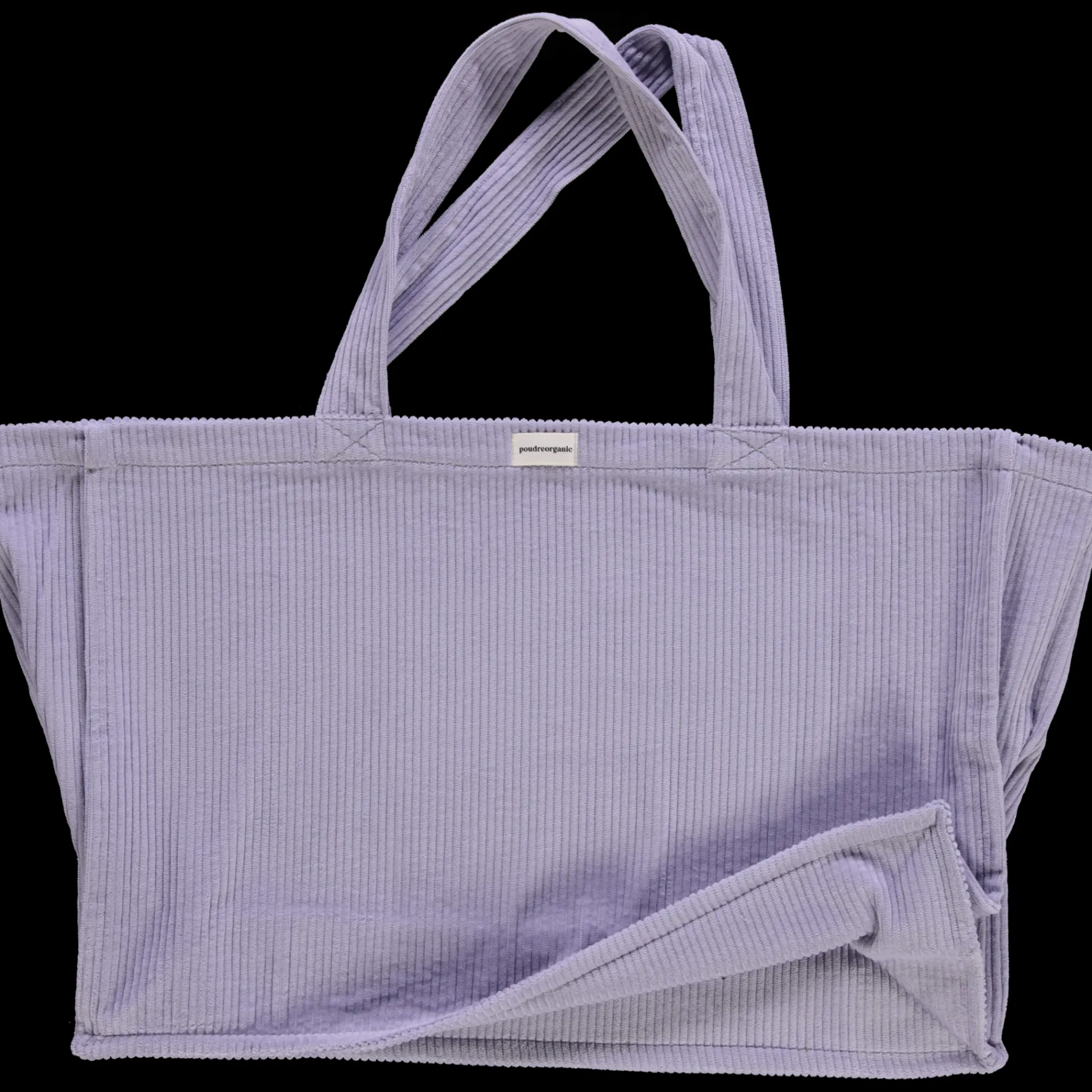 Poudre Organic Sacs | Sacs | GRAND CABAS VIGNE VELOURS CÔTELÉ Lavender Aura LavenderAura