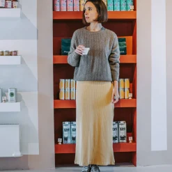 Poudre Organic Jupes & Robes | JUPE LONGUE COSMOS CÔTELÉ Sahara Sun SaharaSun