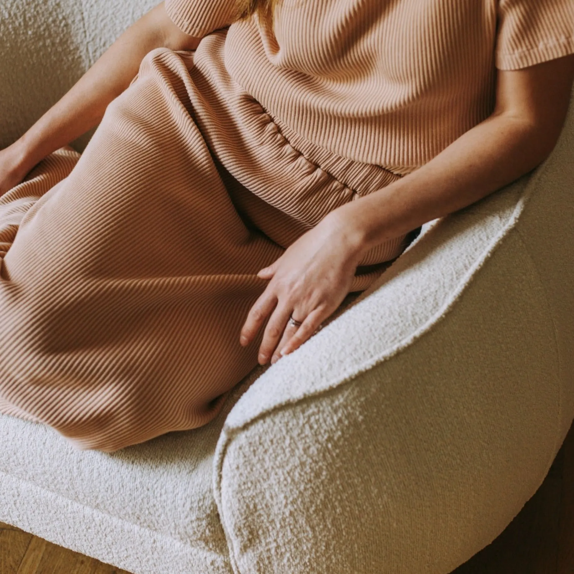 Poudre Organic Jupes & Robes | JUPE LONGUE COSMOS CÔTELÉ Toasted Almond ToastedAlmond