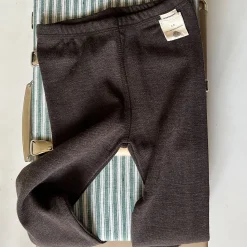 Poudre Organic Leggings & Pantalons | Leggings & Pantalons | LEGGING BASILIC MÉRINOS Marron Chiné MarronChiné