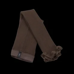 Poudre Organic Leggings & Pantalons | LEGGINGS ALIENOR À DENTELLES Chocolat