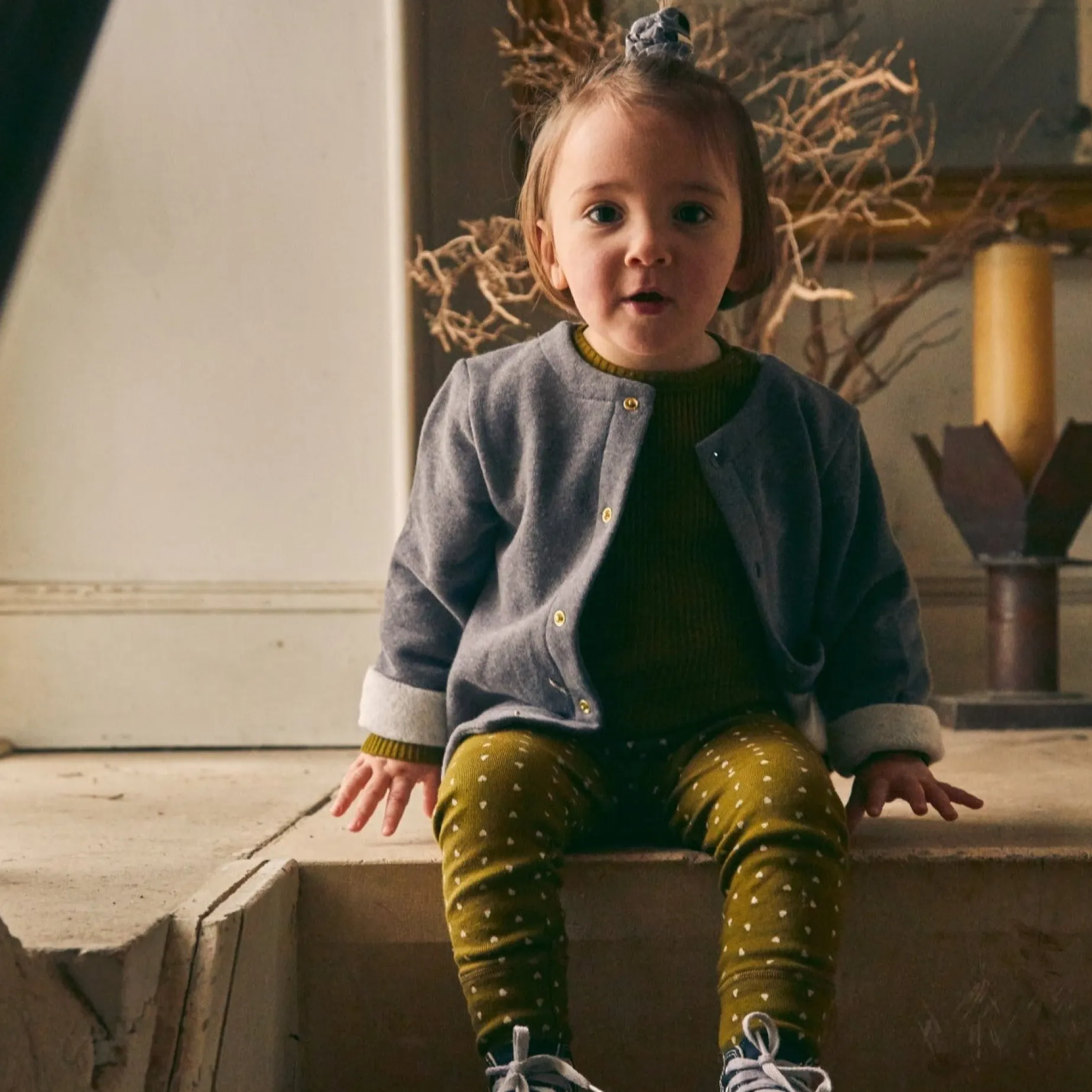 Poudre Organic Leggings & Pantalons | LEGGINGS BASILIC Coeurs Fir Green CoeursFirGreen