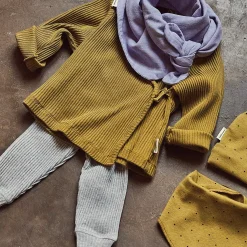 Poudre Organic Leggings & Pantalons | Leggings & Pantalons | LEGGINGS BASILIC CÔTELÉ Gris Clair Chiné GrisClairChiné