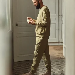 Poudre Organic Homewear | Pantalons | PANTALON ANICET Olive Gray OliveGray