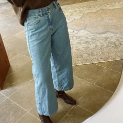 Poudre Organic Pantalons & Leggings | PANTALON BERGENIE Denim Blue Denim-Blue