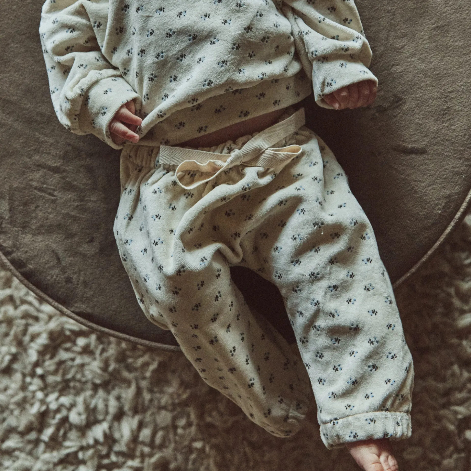Poudre Organic Leggings & Pantalons | Leggings & Pantalons | PANTALON CANNELLE VELOURS Hors Saison Blue Surf Hors-Saison-Blue-Surf
