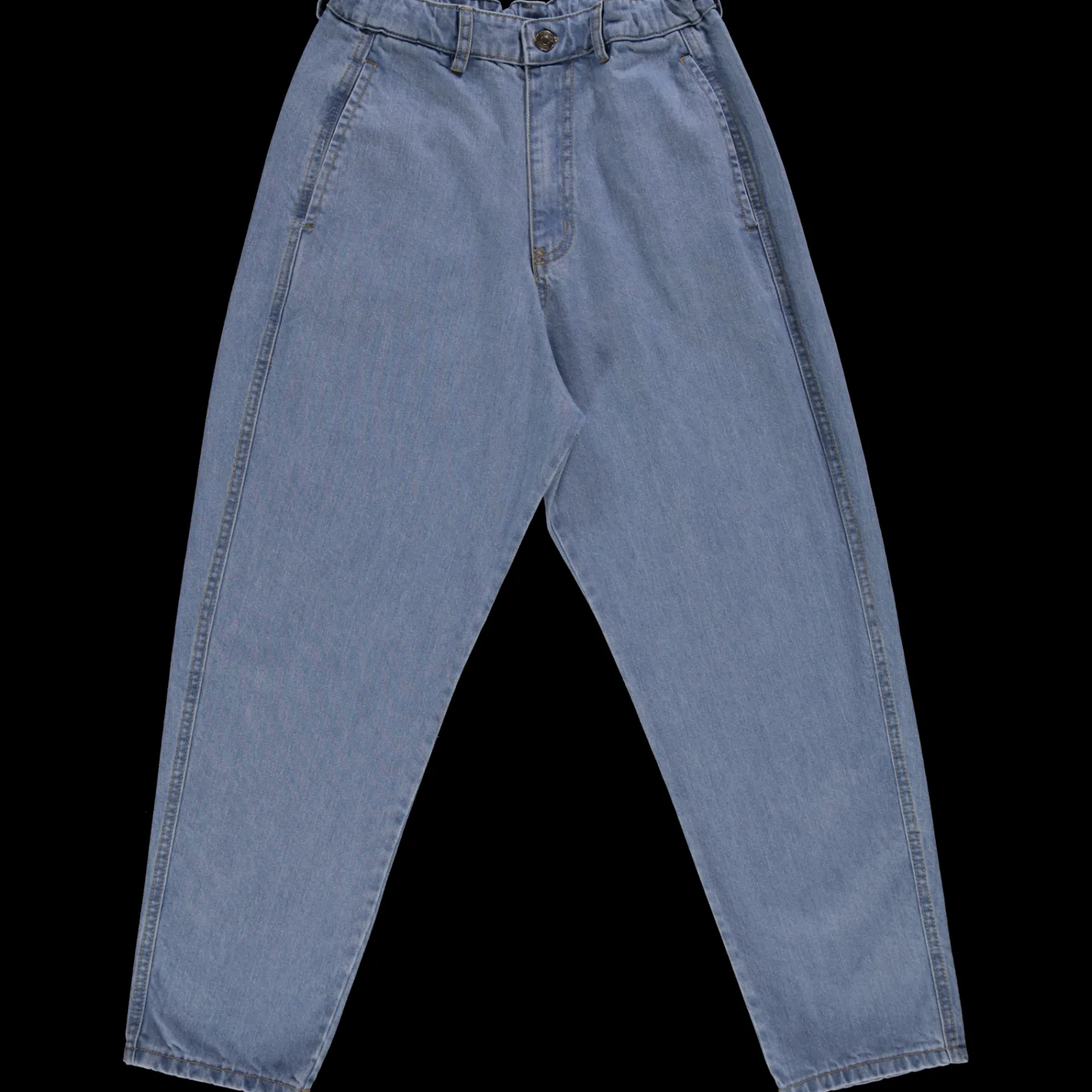 Poudre Organic Pantalons | Pantalons & Leggings | PANTALON CAROTTE Denim Blue Denim-Blue
