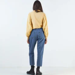 Poudre Organic Pantalons | Pantalons & Leggings | PANTALON CAROTTE Denim Blue Denim-Blue