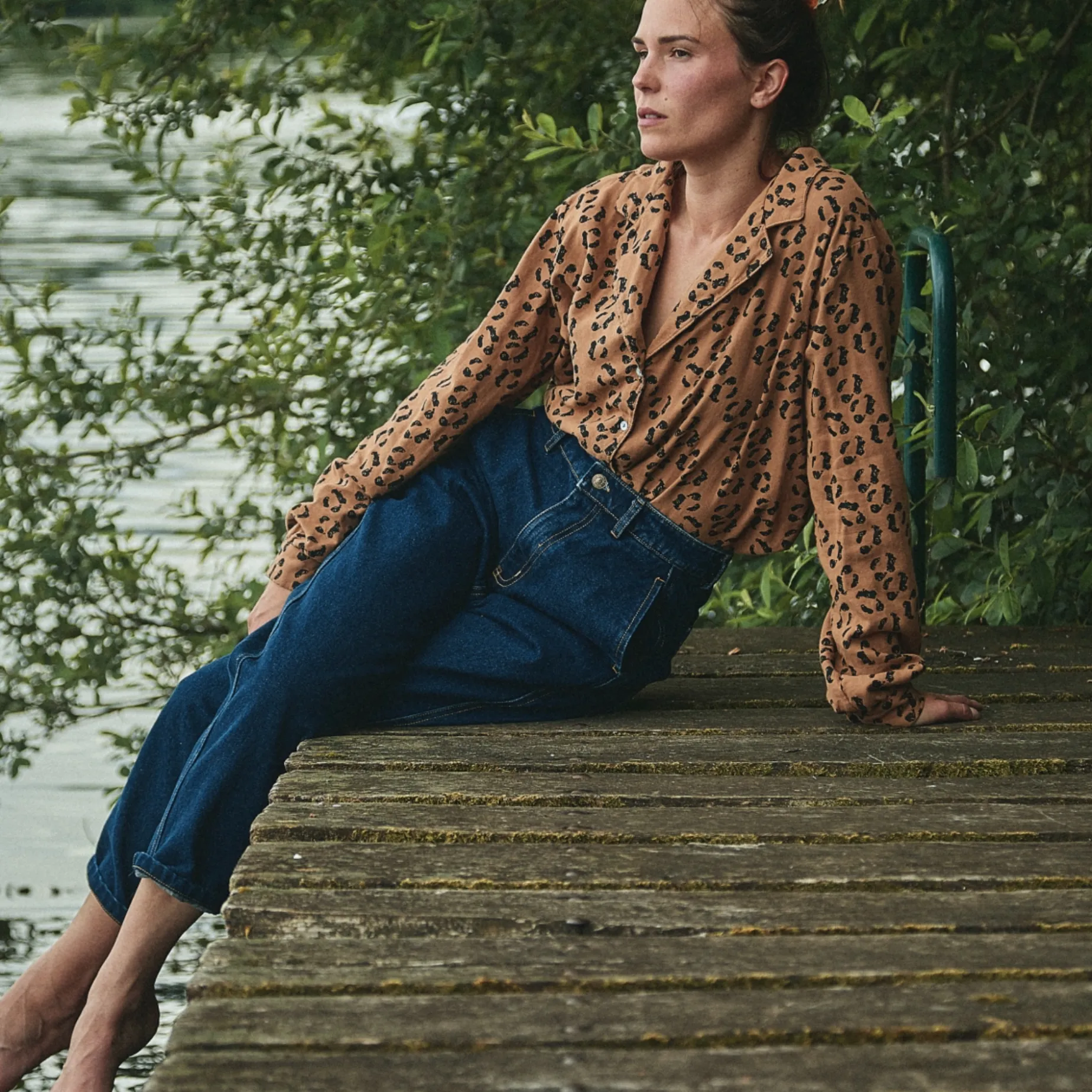 Poudre Organic Pantalons | Pantalons & Leggings | PANTALON CAROTTE Denim Dark Blue Denim-Dark-Blue