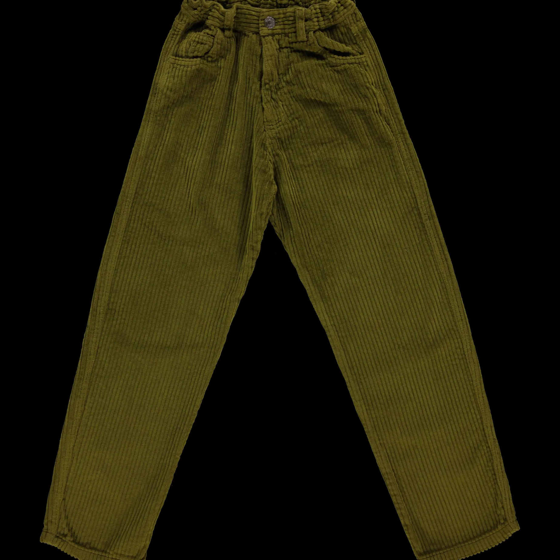 Poudre Organic Leggings & Pantalons | PANTALON CAROTTE VELOURS CÔTELÉ Fir Green FirGreen