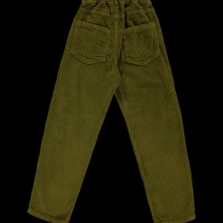 Poudre Organic Leggings & Pantalons | PANTALON CAROTTE VELOURS CÔTELÉ Fir Green FirGreen