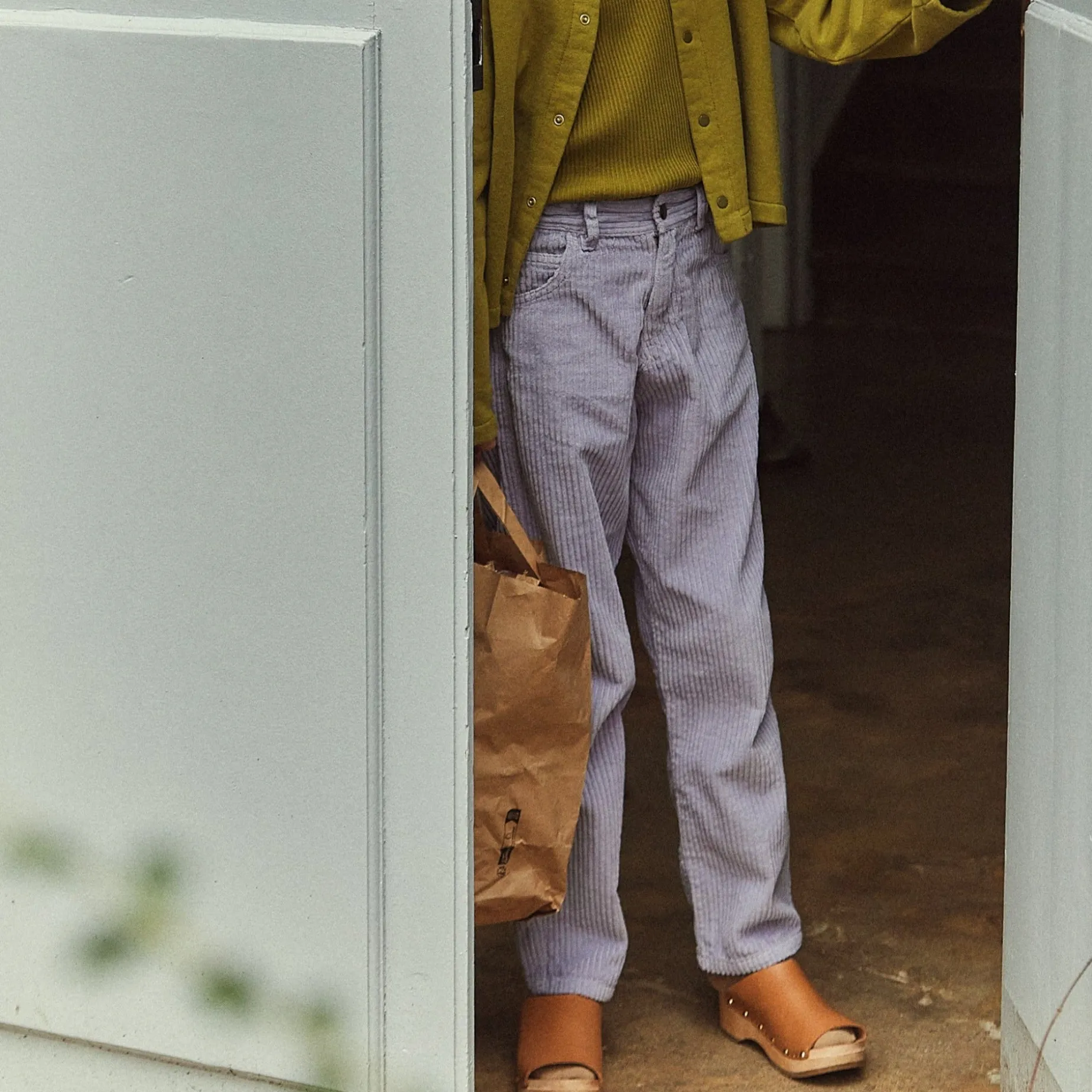 Poudre Organic Leggings & Pantalons | PANTALON CAROTTE VELOURS CÔTELÉ Lavender Aura LavenderAura
