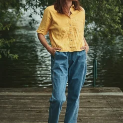 Poudre Organic Pantalons | Pantalons & Leggings | PANTALON COQUELICOT Denim Blue Denim-Blue