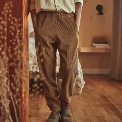 Poudre Organic Pantalons | Pantalons & Leggings | PANTALON COQUELICOT VELOURS CÔTELÉ Toffee