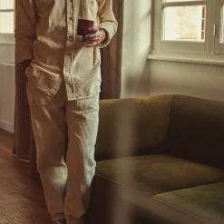 Poudre Organic Pantalons | Pantalons & Leggings | PANTALON COQUELICOT VELOURS CÔTELÉ Almond Milk AlmondMilk