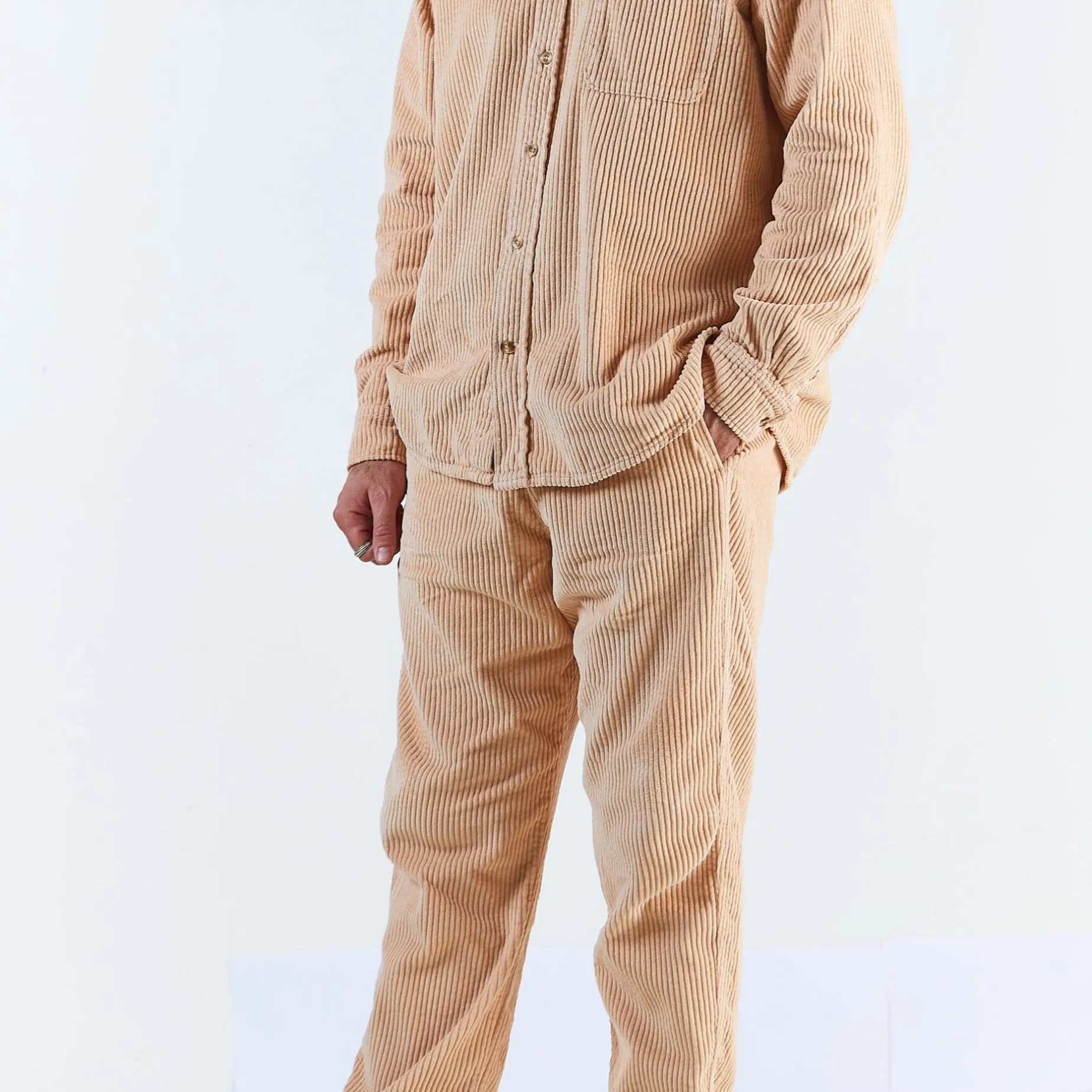 Poudre Organic Pantalons | Pantalons & Leggings | PANTALON COQUELICOT VELOURS CÔTELÉ Toasted Almond ToastedAlmond