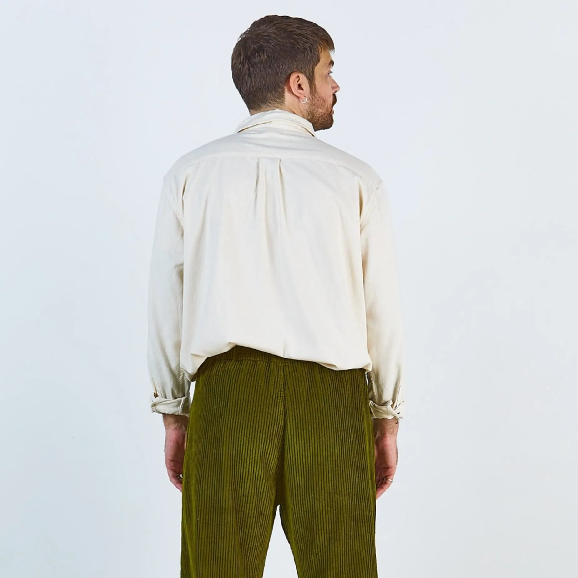 Poudre Organic Pantalons | Pantalons & Leggings | PANTALON COQUELICOT VELOURS CÔTELÉ Fir Green FirGreen