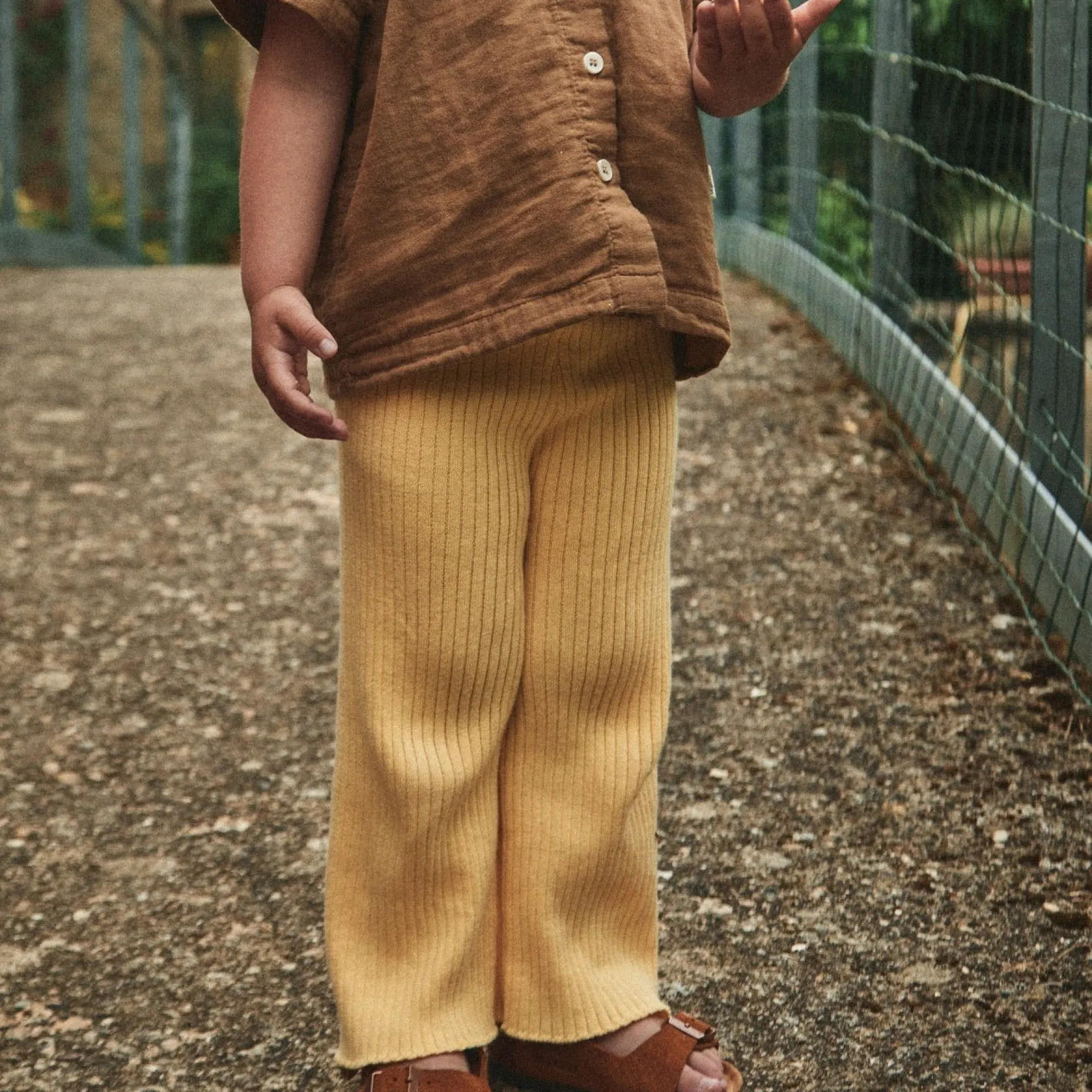 Poudre Organic Leggings & Pantalons | PANTALON GESSE MAILLE Jaune Pastel JaunePastel