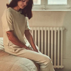 Poudre Organic Homewear | Pantalons & Leggings | PANTALON ONONIS CÔTELÉ Almond Milk AlmondMilk
