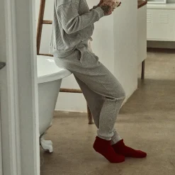 Poudre Organic Homewear | Pantalons & Leggings | PANTALON ONONIS CÔTELÉ Gris Clair Chiné GrisClairChiné